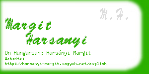 margit harsanyi business card